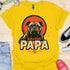 Bulldog Papa - V7 - Gothic Graphic Dark T-Shirt